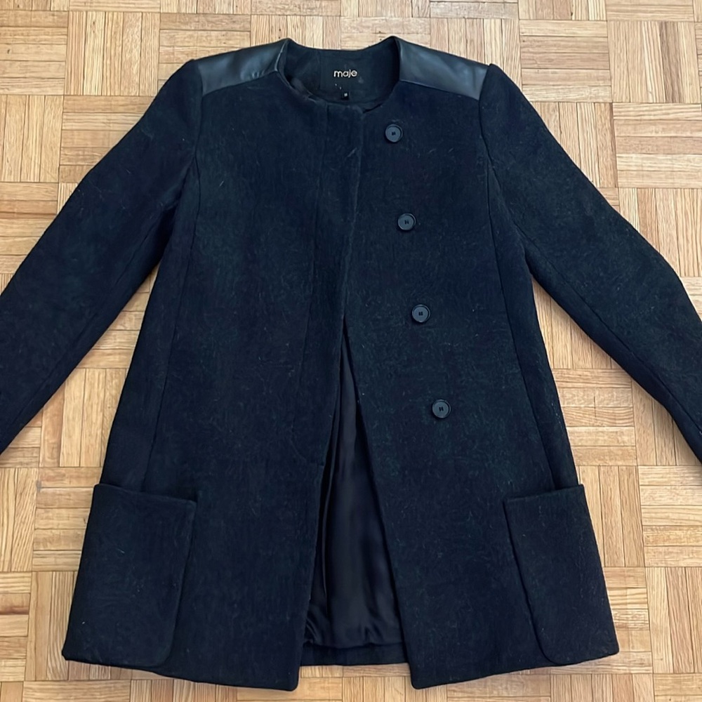 Maje Dark Grey Wool Coat 🍂